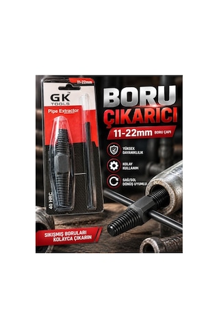 Kırık Musluk Sökme Aparatı Ters Kılavuz Sıkışmış Boru Çıkarıcı Seti 11-22mm