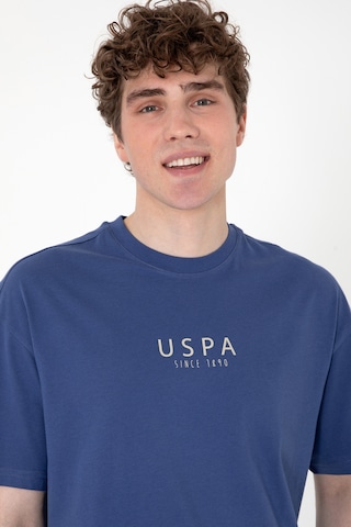 U.S. Polo Assn. Erkek Oversize Fit Bisiklet Yaka Açık Lacivert Tişört 50299543-VR059