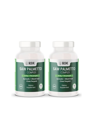 Rdu Saw Palmetto Ardıç Civanperçemi Aynısafa Bitkisel Gıda Takviyesi 2 x 60 Tablet