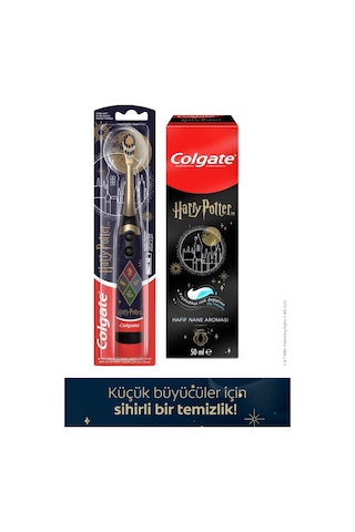 Colgate Harry Potter Çocuk Pilli Diş Fırçası, Çocuk Diş Macunu 50 Ml