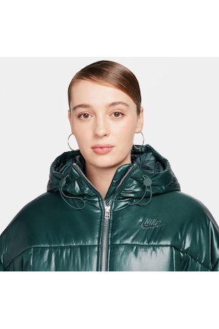 Nike Sportswear Classic Puffer Shine Kadın Yeşil Mont Fb8769328 001