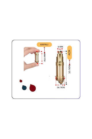 Artema A33493Yp Basmalı Sifon Aç Kapa Mekanizma Altın