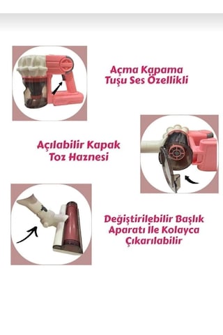 Pilli Sesli Model Çekme Özellikli Dikey Süpürge 75 Cm-vakumlu Süp