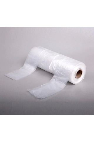 1000 Adet Rulo Market Manav Poşeti Orta Boy Meyve Sebze Bakkaliye Poşeti Şeffaf Rulo Poşet