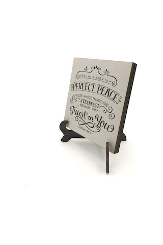 Yeşaya 26:3 Ayetibaskılı Mdf Masaüstlük