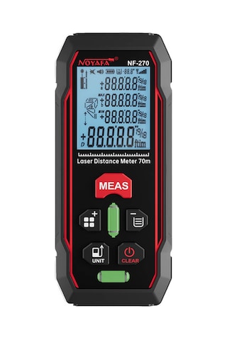 Noyafa Nf-270 Lazer Mesafe Ölçer 70m 1.5mm Alan Hacim Pisagor Ölçüm Cihazı