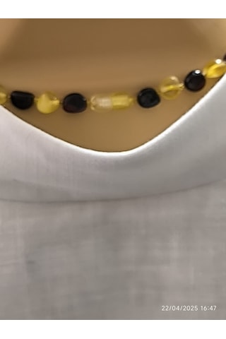 Fy Doğaltaş Yetişkin Litvanya 1 Sınıf Sıralı Ates Bal Kehribar Kolye Çok Renkli