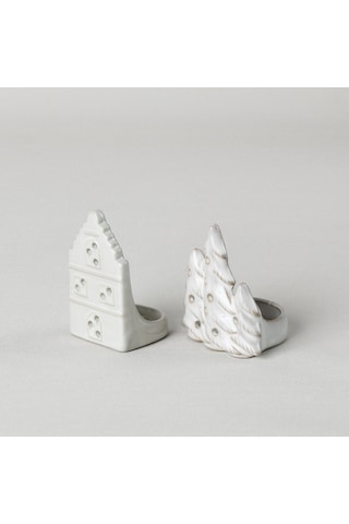 Linens Tree 8x7x9 Cm Mumluk 8x7x9 Cm Ekru Ekru