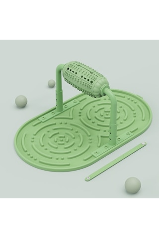 Cbtx Cw312 Pet Rulo Gıda Sızıntısı Köpek Puzzle Ayarlanabilir Besleyici Yeşil