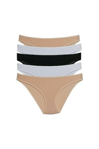 Pierre Cardin Kadın Pamuklu Basic Brief 5li Külot Renkli