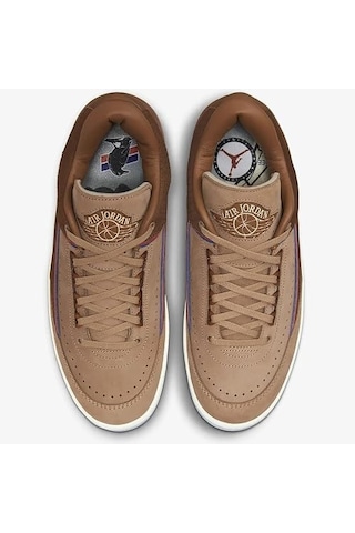 Nike Dv7129-222 Air Jordan 2 Retro Low 2 18 Air Jordan 2 Retro Low Two 18 Rocky Tan/british Tan/red Kahverengi