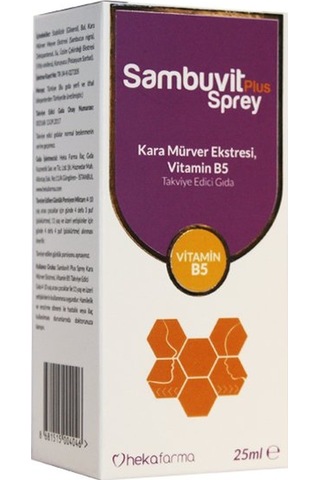 Sambuvit Plus Sprey Kara Mürver Eki 25Ml