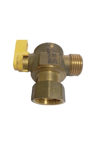 Kombi Vanası 3/4 3/4 Rekor-3/4 Dişli Köşe Kulplu Gaz İçin