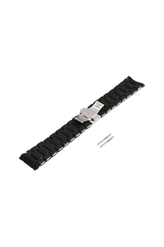 Emporio Armani Ar5868 Siyah Silikon Kaplama Saat Kordonu
