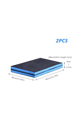 Xiyyadms Akvaryum Filtre Süngeri 2'li Paket - Su Arıtma Ve Temizleme İçin 40x30x2cm Poliüretan Sünger