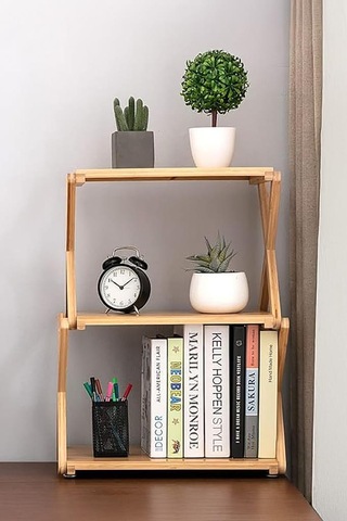 Digithome Bambu 3 Raflı Tekerlekli Sehpa Düzenleyici Raf Çok Amaçlı Organizer Db-0023 Kahverengi