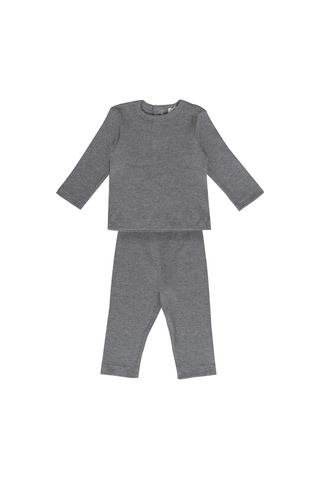 Petit Boom Unisex Fitilli Set Koyu Gri