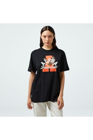 Alpha Industrıes Alpha Industries Alpha Eagle Unisex Siyah T-shirtuta54511pk