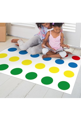 Vinil Branda Twister Oyunu Vinil Halı 70x100 Cm