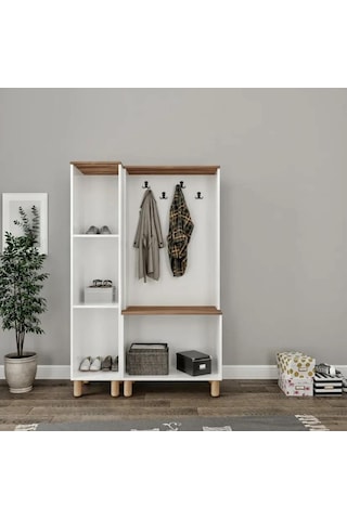 Rana 5 Kapaklı Portmanto Beyaz