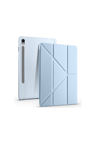 Galaxy Uyumlu Tab S10 Fe Kılıf Tri Folding Kalem Bölmeli Standlı Kılıf Tablet Kılıfı