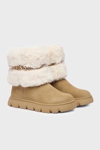 Guess Maribel Metal Logolu Yumuşak Tüylü Bot Flfmelele10 Kadın Bot Flfmel Ele10 Dtan Kahve