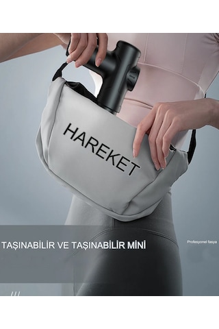 Hams104 Kablosuz Masaj Tabancası 6 Modlu Lcd Masaj Tabancası A Siyah