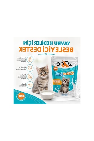 Yavru Kediler İçin 200 Gr Kedi Süt Tozu, Taurin İçerir
