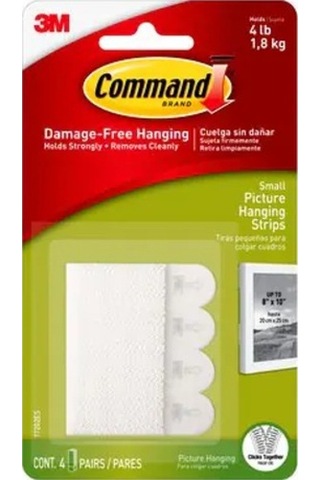 3M Command 17202 Küçük Boy Resim Asma Şerit Cırt Bantları