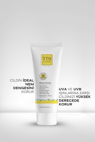 Tto Clinic Leke Karşıtı Koruyucu Güneş Kremi SPF50 70 ML