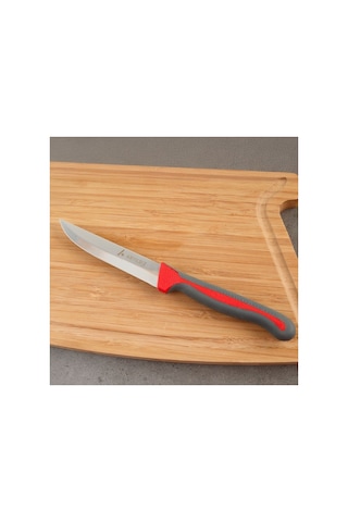 Aryıldız Lua Düz Sebze Bıçağı Gri 11 Cm 181380 Kırmızı