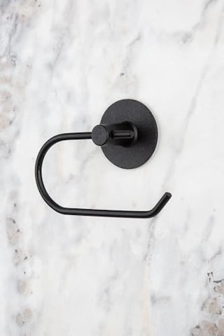 Yapışkanlı Tuvalet Kağıtlığı Ring Serisi Mat Siyah Çok Renkli