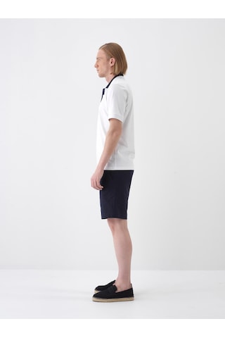 Xint Beyaz Pamuk Dokulu Slim Fit Tişört 502229