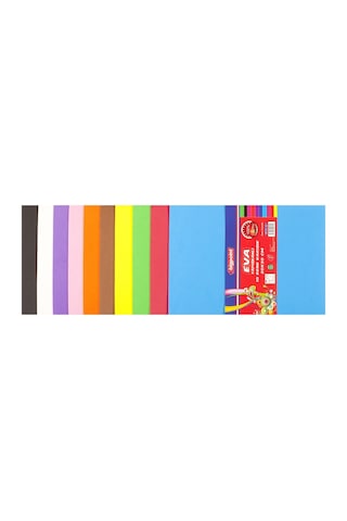 Bigpoint Yapışkanlı Eva 20x30cm Karışık 10 Renk X 5 Paket