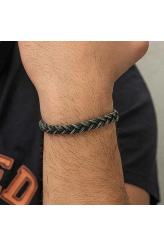 Gümüş Kazaziye Örgü Bileklik Sl5180 74394680