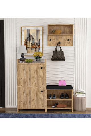 Wood House Nare Çam Portmanto