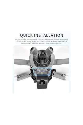 Startrc 1130119 Djı Mini 4 Pro Drone Throne Airdrop Yük Taşıma Taşımacılığı Cihazı İçin Hafif Duyarlı Bırakma Sistemi, Yerleşik Pil