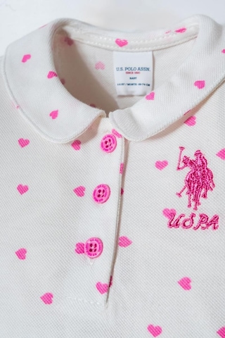 U.S. Polo Assn. U.s. Polo Assn Kız Bebek 2 Li Şort T-şhirt Takım Beyaz-2341 Beyaz