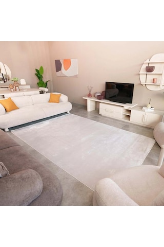 Saray Halı Istana Is01b 120 Tarak Lüks Modern Salon Halısı Özel Taban Kemik Gri