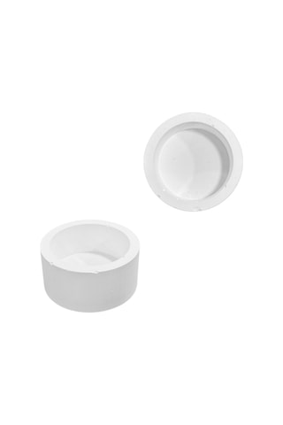 Tahtakale Toptancı Silikon 3d Yuvarlak Taş Tozu Saksı Ve Mumluk Kalıbı