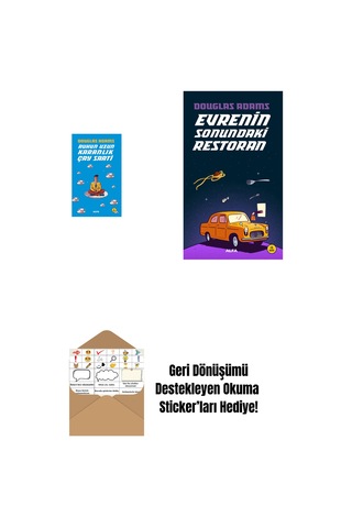 Ruhun Uzun Karanlık Çay Saati + Evrenin Sonundaki Restoran + Okuma Sticker'ları