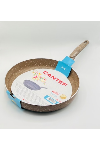 Cantef 30 Cm Yanmaz Yapışmaz Tek Saplı Teflon Tava