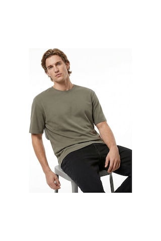 Mustang Koyu Haki Modal Karışımlı T-shirt M6sm-tst1388