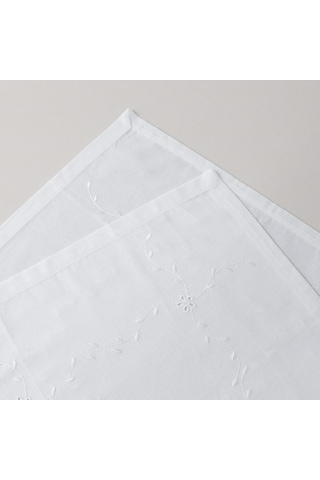 Linens Petunıa 45x45 Cm 2'li Peçete Kırık Beyaz Kırık Beyaz