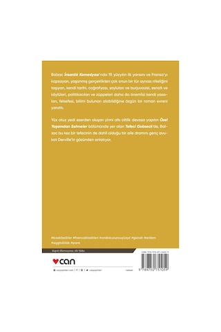 Tefeci Gobseck - Kısa Klasikler 36 - Honore de Balzac - Can Yayınları