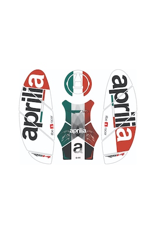 Grippatch Aprilia Rsv4 2024 Uyumlu 14 Parça Tank Pad Seti Gc46-1 Çok Renkli
