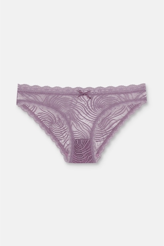 Suwen 3'lü Dantelli Normal Bel Slip Külot None