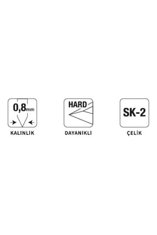 Vıp-tec Vt875005-1 Kancalı Tip Endüstriyel Bıçak Yedeği Yerli Üretim 10 Adet