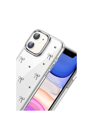 Newface - 325 - Apple iPhone Uyumlu 12 Fiyonk Desenli Kapak - - Spt-gld - Desen 5 Diğer
