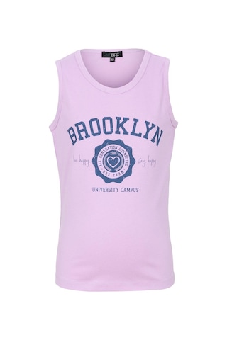Brz Kids Baskılı Kız Çocuk Sıfır Kol T-shirt-lila Lila